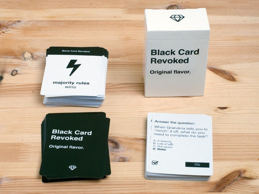 Picture of Black Card Revoked game and cards